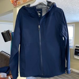 Mens Swiss Tech Navy Blue Rain Jacket small
